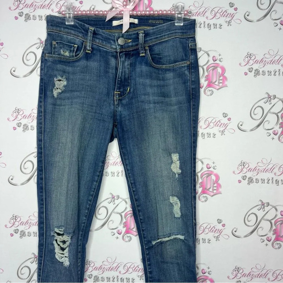 Fidelity jeans denim skinny leg size 24 pants stretchy soft comfy blue jeans - Picture 4 of 8